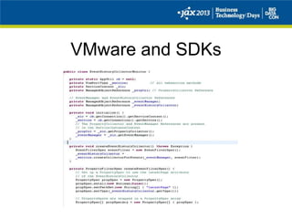 VMware and SDKs
 