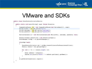 VMware and SDKs
 