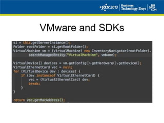 VMware and SDKs
 