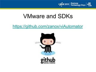 VMware and SDKs
https://github.com/zanox/viAutomator
 