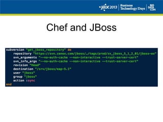 Chef and JBoss
 