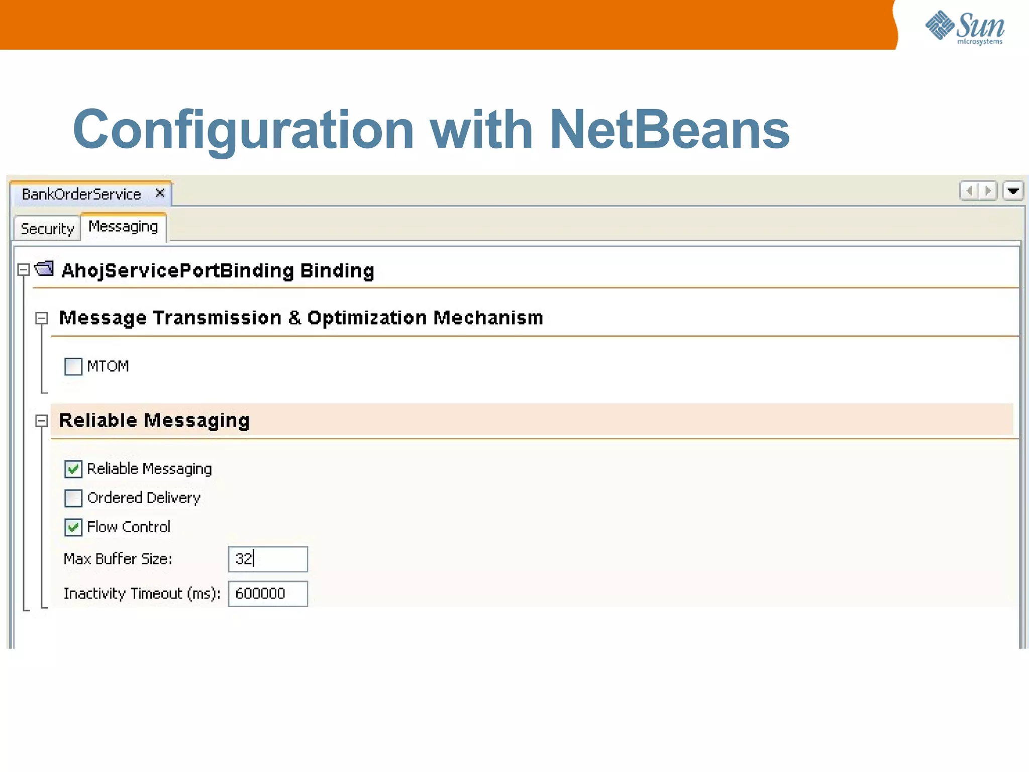 Configuration with NetBeans