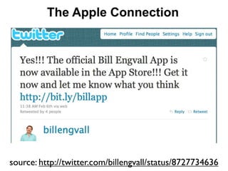 The Apple Connection




source: http://twitter.com/billengvall/status/8727734636
 