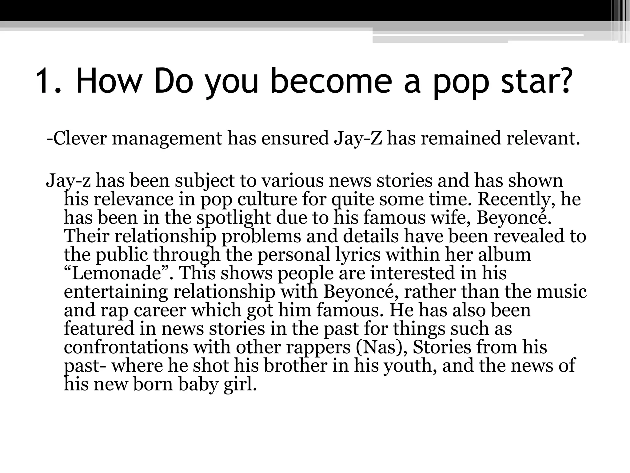 Jay z star image PPT