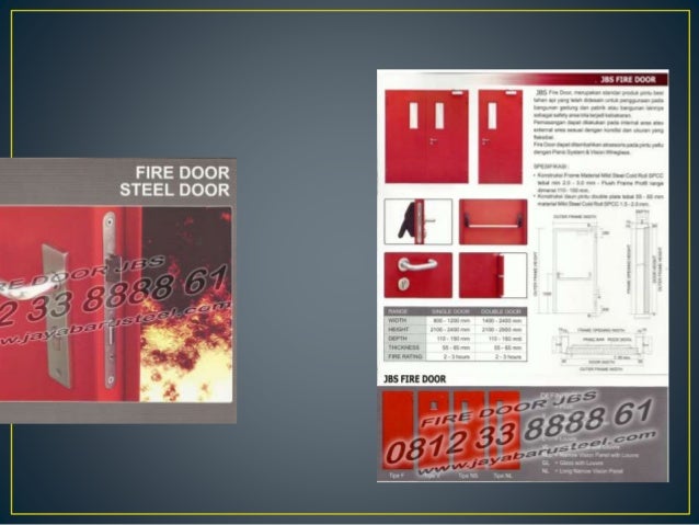 081233888861 JBS Sertifikasi Pintu Tahan Api Pintu 