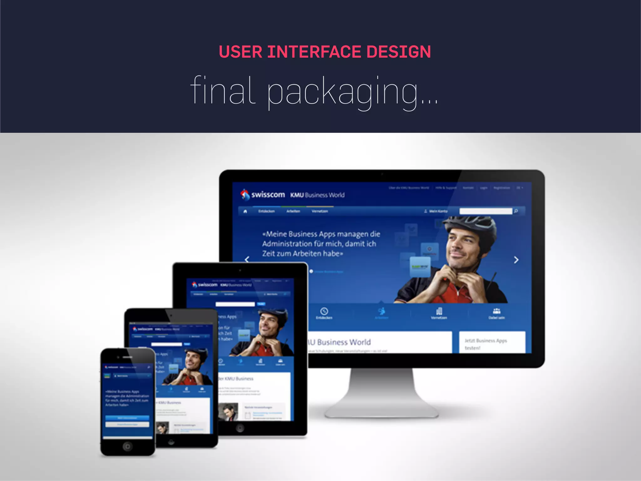 look & feel - front-end design
USER INTERFACE DESIGN
 