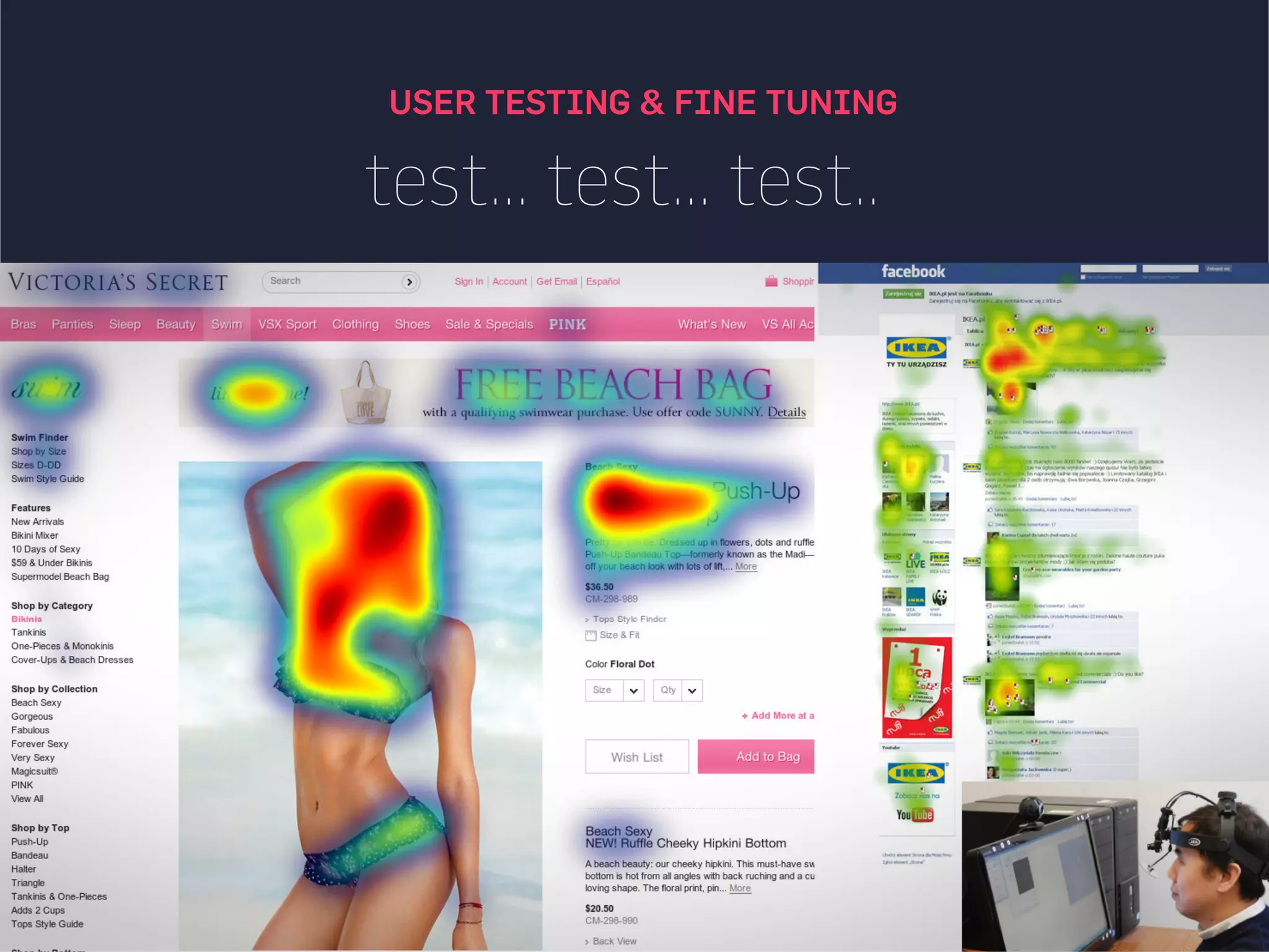 user centered testing over gut feel
USER TESTING & FINE TUNING
 