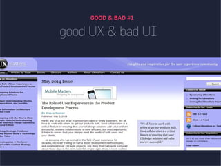 UX Design + UI Design: Injecting a brand persona! | PDF