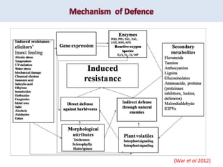 Defense Mechanism in Plants Against Insects | PPTX