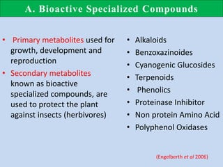 Defense Mechanism in Plants Against Insects | PPTX