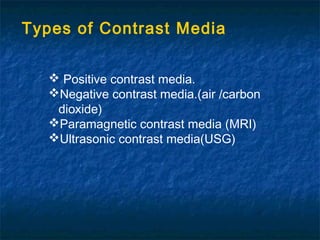 Contrast Media | PPT
