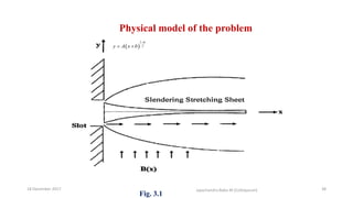 Physical model of the problem
Fig. 3.1
18 December 2017 Jayachandra Babu M (Colloquium) 38
 
1
2
m
y A x b

 
 