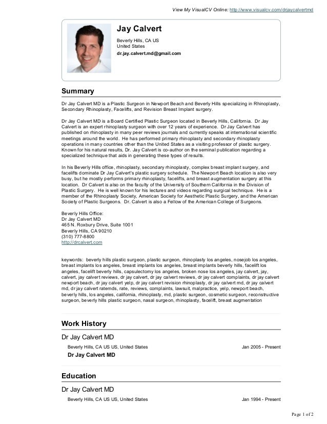 dr jay calvert jay calvert md