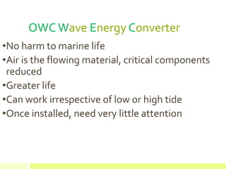 Oscillating Water Column Wave Energy Converter | PDF