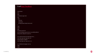 | ©2019 F515
$curl http://localhost
<!DOCTYPE html>
<html>
<head>
<title>Welcometonginx!</title>
<style>
body {
width:35em;
margin:0auto;
font-family:Tahoma, Verdana,Arial, sans-serif;
}
</style>
</head>
<body>
<h1>Welcometo nginx!</h1>
<p>If you see thispage, the nginxweb server is successfullyinstalledand
working.Furtherconfigurationisrequired.</p>
<p>For onlinedocumentationand support please refer to
<a href="http://nginx.org/">nginx.org</a>.<br/>
Commercial support isavailableat
<a href="http://nginx.com/">nginx.com</a>.</p>
<p><em>Thankyou for usingnginx.</em></p>
</body>
</html>
 