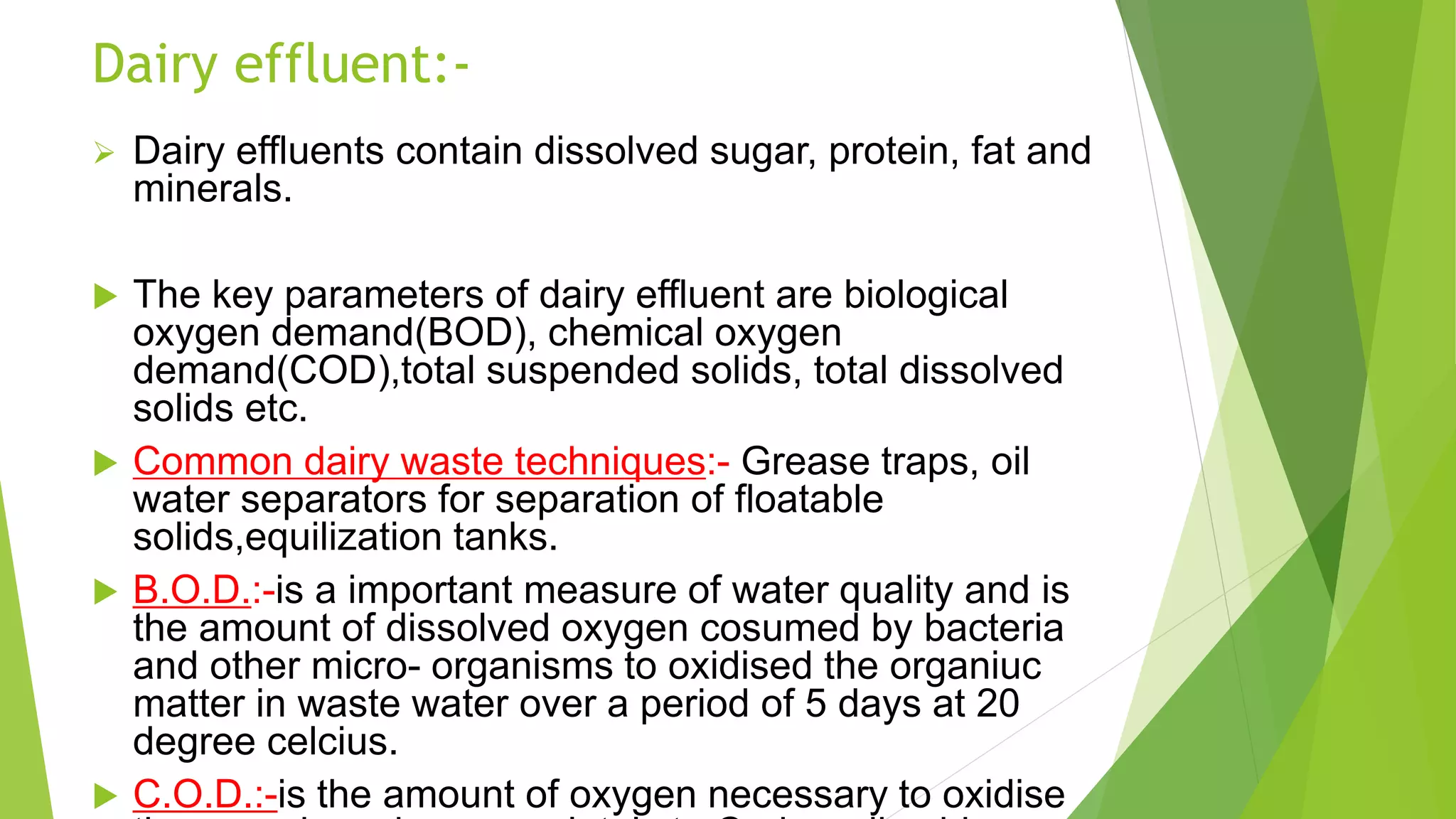Dairy Effluent Treatment | PPT