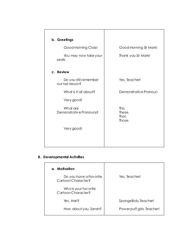 Detailed Lesson Plan in English 2 - (VERBS)