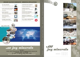 Industrial Minerals By  Jay Minerals