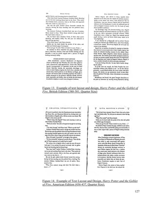 Figure 13. Example of text layout and design, Harry Potter and the Goblet of
Fire, British Edition (380-381, Quarter Size)
Figure 14. Example of Text Layout and Design, Harry Potter and the Goblet
of Fire, American Edition (436-437, Quarter Size).
127
 