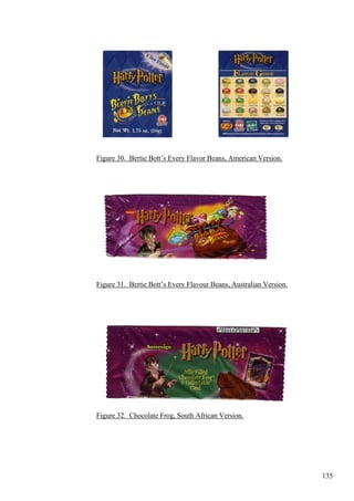 Figure 30. Bertie Bott’s Every Flavor Beans, American Version.
Figure 31. Bertie Bott’s Every Flavour Beans, Australian Version.
Figure 32. Chocolate Frog, South African Version.
135
 