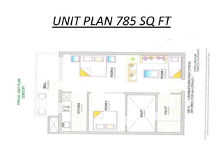 UNIT PLAN 785 SQ FT

 