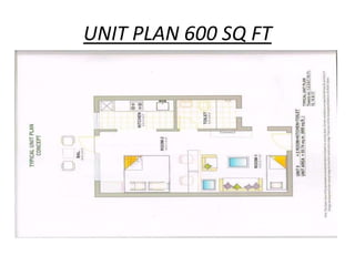 UNIT PLAN 600 SQ FT

 