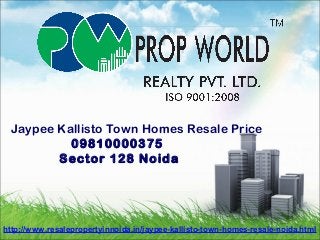 Jaypee Kallisto Town Homes Resale Price
09810000375
Sector 128 Noida
http://www.resalepropertyinnoida.in/jaypee-kallisto-town-homes-resale-noida.html
 