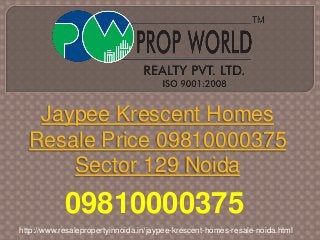 Jaypee Krescent Homes
Resale Price 09810000375
Sector 129 Noida
http://www.resalepropertyinnoida.in/jaypee-krescent-homes-resale-noida.html
09810000375
 
