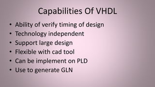 VHDL summer training (ppt) | PPT
