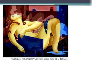 “MODELO NO ATELIER” Acrílico sobre Tela 80 x 100 cm.

 