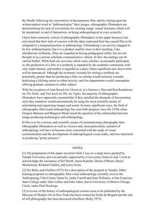 Jay Ruby - Studies in the Anthropology of Visual Communication | PDF