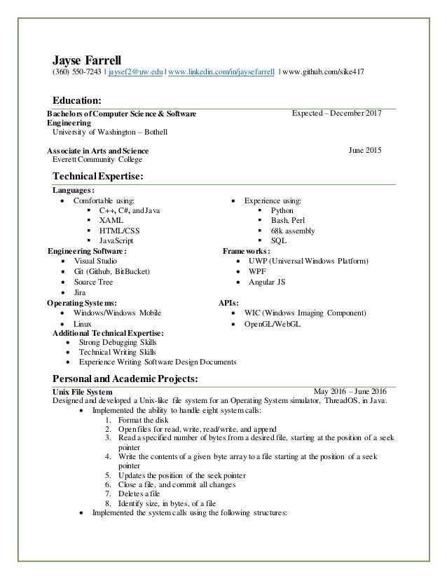 jayse farrell resume