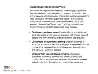 IBM CEO Study by IBM Institute for Business Value
 