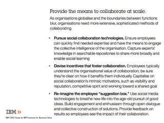 IBM CEO Study by IBM Institute for Business Value
 
