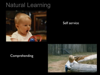 Natural Learning

                   Self service




 Comprehending
 