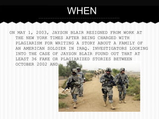 Plagiarism Case: Jayson Blair | PPT