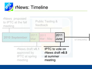 rNews: Design Strategy Unified Namespace Instead of: 