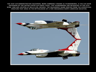 U.S. Air Force Thunderbirds schedule 