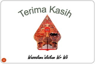 30
Wassalamu’alaikum Wr Wb
 