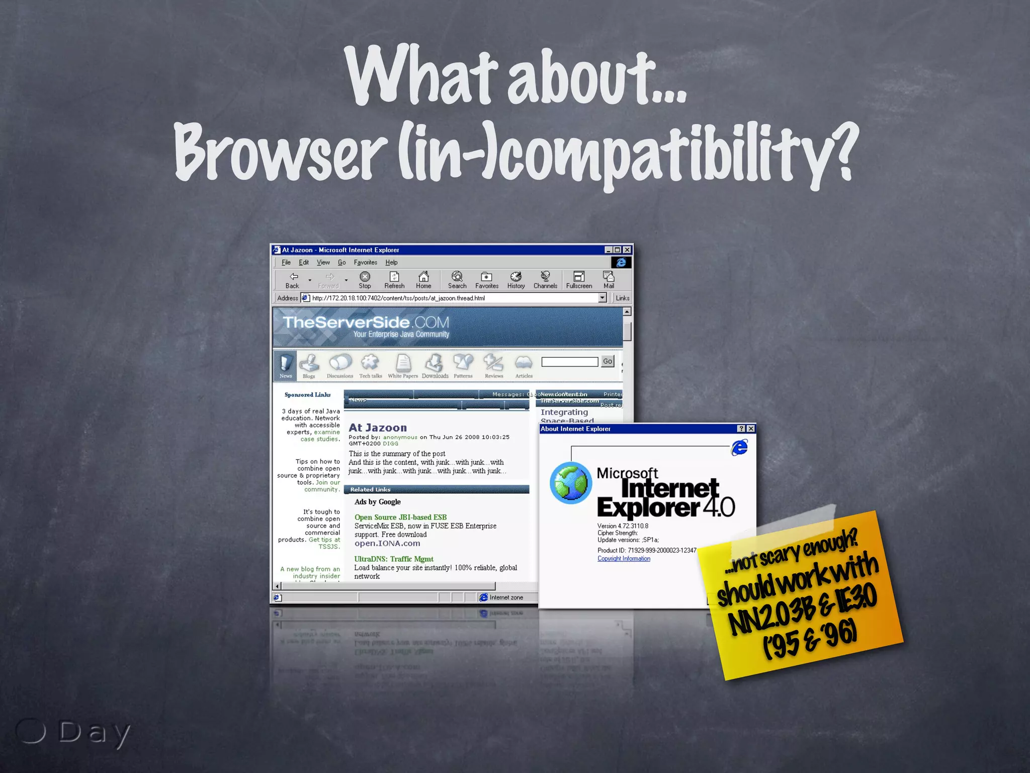 The Revenge of the Weblog: Agile Java Webdevelopment