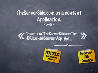 The Revenge of the Weblog: Agile Java Webdevelopment