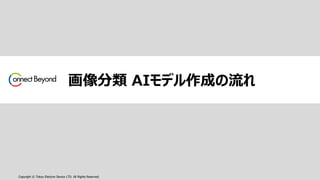 Copyright © Tokyo Electron Device LTD. All Rights Reserved.
画像分類 AIモデル作成の流れ
 