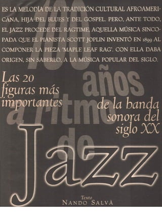 Jazz. Las 20 figuras más importantes del siglo XX