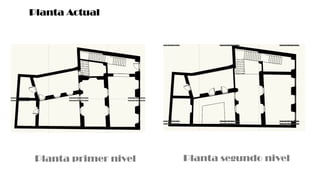 Planta Actual
Planta primer nivel Planta segundo nivel
 