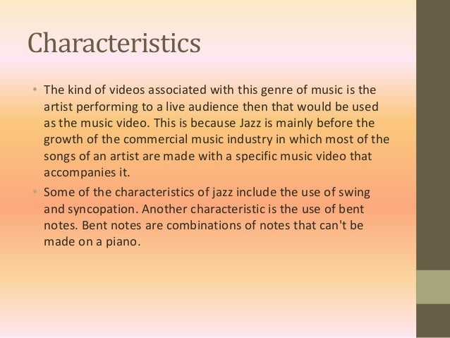 Jazz genre music
