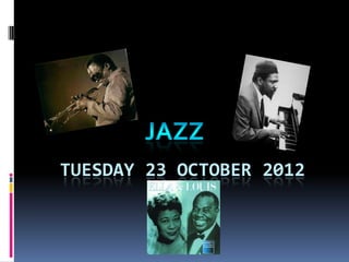 TUESDAY 23 OCTOBER 2012