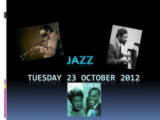 TUESDAY 23 OCTOBER 2012
 