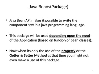 Comprehensive Guide to Java Beans: Components, Properties, and Events ...