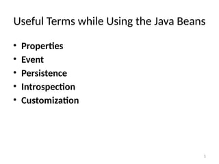 Comprehensive Guide to Java Beans: Components, Properties, and Events ...