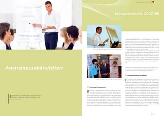 Jahresrückblick 2007/08




                                                                                                               Jahresrückblick 2007/08




                                                                                                                                 zusammengestellte Programm bot den Besuchern in spannenden
                                                                                                                                 Impulsvorträgen jeweils eine abwechslungsreiche Mischung aus
                                                                                                                                 Praxistipps und Fachwissen mit Anregungen für Quereinsteiger und
                                                                                                                                 Insider zum Thema Unternehmensgründung. Neben Networking in-
                                                                                                                                 nerhalb der steirischen Gründerszene hatten Interessierte auch die
                                                                                                                                 Möglichkeit, sich bei persönlichen Kontaktgesprächen über den Weg
                                                                    Gründertag 2008, Key-Speaker Alexander Grots von IDEO GmbH   zu Ihrem eigenen Unternehmen zu informieren.
                                                                                                                                     Unter dem Motto „Ideenschmiede und Erfolgsgeschichten“ zeigte
                                                                                                                                 etwa beim heurigen Gründertag Key-Speaker Alexander Grots von
                                                                                                                                 IDEO GmbH dem Publikum wie unkonventionelle Ideen mit Kreati-
                                                                                                                                 vität und Erfolgspotenzial geschaffen werden. Zusätzlich gaben das
                                                                                                                                 Unternehmen „Blue Tomato“ und das SPG Gründerprojekt „Rinder-
                                                                                                                                 sensor“ einen Einblick in ihre Entstehungsgeschichten und zeigten,
                                                                                                                                 wie mit der richtigen Umsetzung aus Ideen auch Erfolgstorys wer-
                                                                                                                                 den.




Awarenessaktivitäten                                                                                                             Inspirierend für alle Ideensuchenden und ein neuer Impuls für den
                                                                                                                                 ersten Schritt in die Selbständigkeit für Gründungsinteressierte -
                                                                                                                                 so lautet das Fazit der SPG Gründertage für Akademiker.



                                                                                                                                     Informationsstände und Messen

                                                                         Gründertag 2008, Interview mit Mag. Emmerich Wutschek
                                                                                                                                 E    in wichtiger Teil der Awareness-Aktivitäten des SPG war die Prä-
                                                                                                                                      senz bei zielgruppenspezifischen Messen. Dazu zählten in den
                                                                                                                                 vergangenen Geschäftsjahren die Gründermesse 06 (Größtes Grün-
                                                                                                                                 derforum Österreichs in der Stadthalle Graz), der Gründertag der
                                                                                                                                 Wirtschaftskammer, die „Grösse der Kleinen“ 07/08 (Firmenkontakt-
                                                            Gründertag für Akademiker                                            messe an der Karl-Franzens-Universität Graz), die Teconomy 07/08
                                                                                                                                 – Technic meets Economy (Firmenmesse der Technischen Universi-

                                                        B    ereits zum 2. Mal organisierte der Science Park Graz den Grün-
                                                             dertag für AkademikerInnen, eine erfolgreiche Abendveranstal-
                                                        tung zum Thema Unternehmensgründung. Jeweils an die 150 Neu-
                                                                                                                                 tät Graz), die Excellence 07/08 (Karrieremesse für Akademiker) und
                                                                                                                                 der Partnering Day 06/07 (Kontaktmesse für biomedizinische For-
                                                                                                                                 schung). Der SPG Stand war durchgängig sehr gut frequentiert und

 Ideenwettbewerbe, Veranstaltungen, Messen, Seminare,
  Workshops, Vorlesungen, Vorträge, Newsletter, Home-
 page und vieles mehr.
                                                        gierige, Ideenhungrige und Wissbegierige folgten der Einladung des
                                                        Science Park Graz am 31. Mai 2007 und am 4. Juni 2008 in die Aula
                                                        der Technischen Universität zu diesem innerhalb der akademischen
                                                                                                                                 einige Erstkontakte führten zu weiteren Erstgesprächen im Zentrum
                                                                                                                                 und schlussendlich zur Aufnahme in den Science Park Graz. Darüber
                                                                                                                                 hinaus stellte sich der SPG bei den Willkommenstage für Erstseme-
                                                        Gründerszene etablierten Informations- und Networking-Event. Pro-        strige an der TU Graz und an der KFU Graz mit einem Informations-
                                                        minenz war nicht nur bei den Besuchern zu finden sondern auch            stand den Erstsemestrigen vor, um so früh wie möglich Bewusstsein
                                                        bei der Eröffnung, wie etwa durch Wirtschaftslandesrat Dr. Christian     für das Thema Unternehmensgründung zu schaffen und die SPG
                                                        Buchmann und die Rektoren der Grazer Universitäten. Das vom SPG          Unterstützungsleistungen bekannt zu machen.




                                                                                                                                                                                        35
 